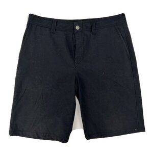 Quiksilver Board Shorts Men's‎ 32 Black Amphibians Dry Dock Flat Front 10" Beach
